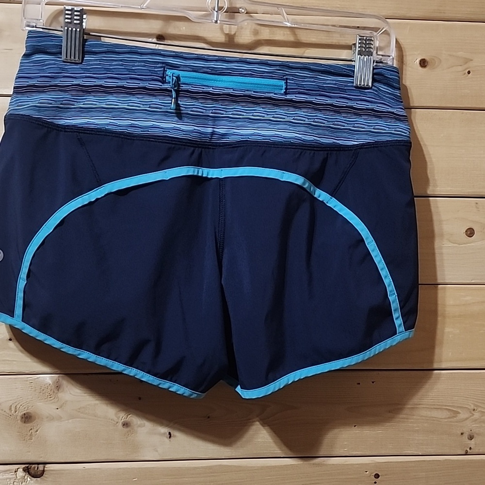 lululemon athletica Navy and Light Blue Athletic Shorts